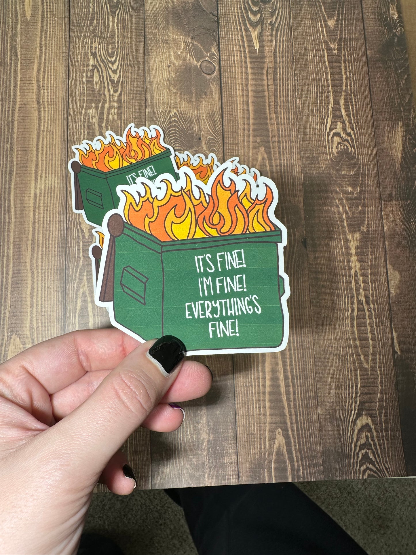 Dumpster Fire Sticker