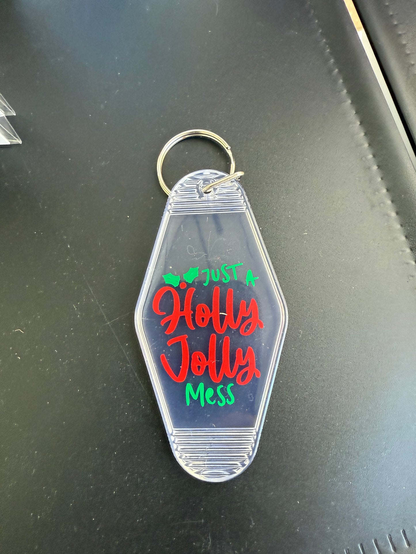 Holly Jolly Mess Keychain