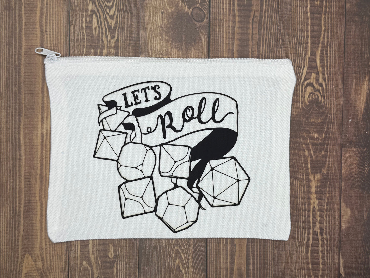 Let's Roll zip pouch