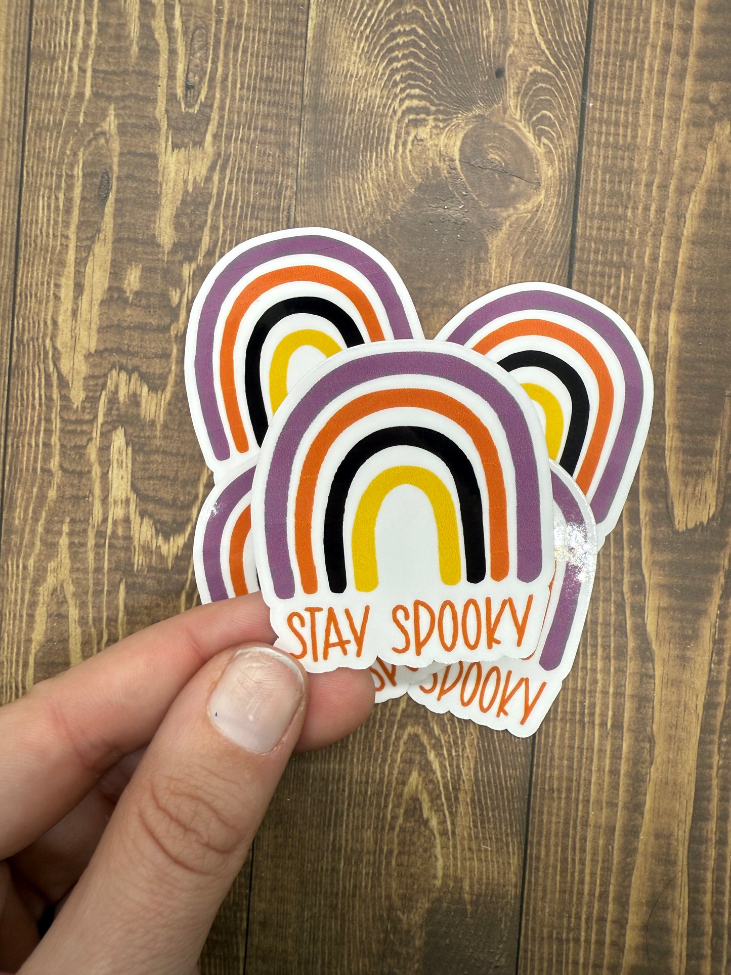 Stay Spooky Rainbow Sticker