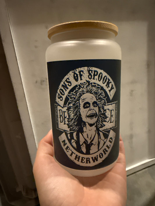 16 oz. Sons of Spooky Glass Can Cup