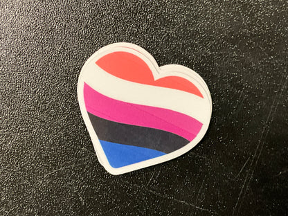Pride Heart Stickers