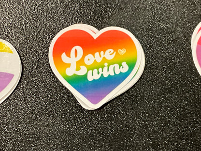 Pride Heart Stickers