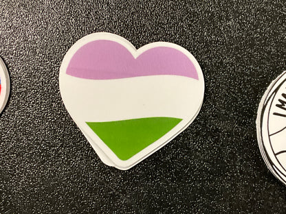 Pride Heart Stickers