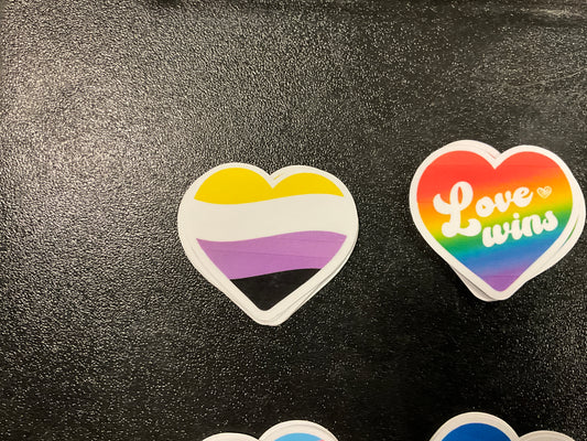 Pride Heart Stickers