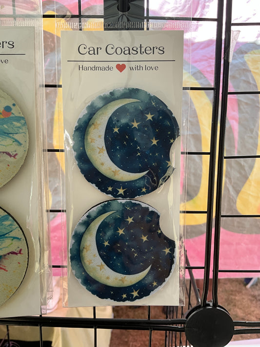 Blue Moon car Coaster