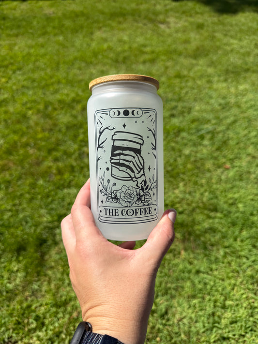 16 Oz. The Coffee | Glass Can Cup | Tarot Cup