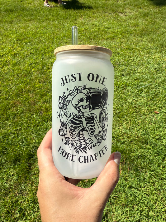 16 Oz. One More Chapter | Glass Can Cup | Tarot Cup