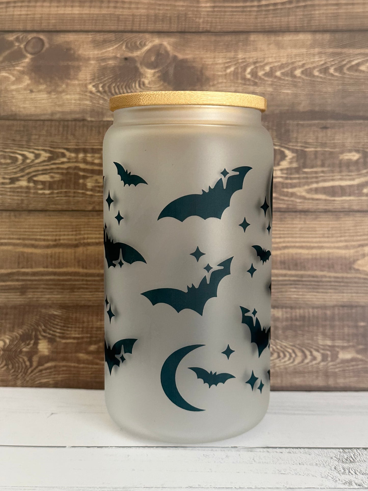 16 oz. It's Freaking Bats Glass Can Cup
