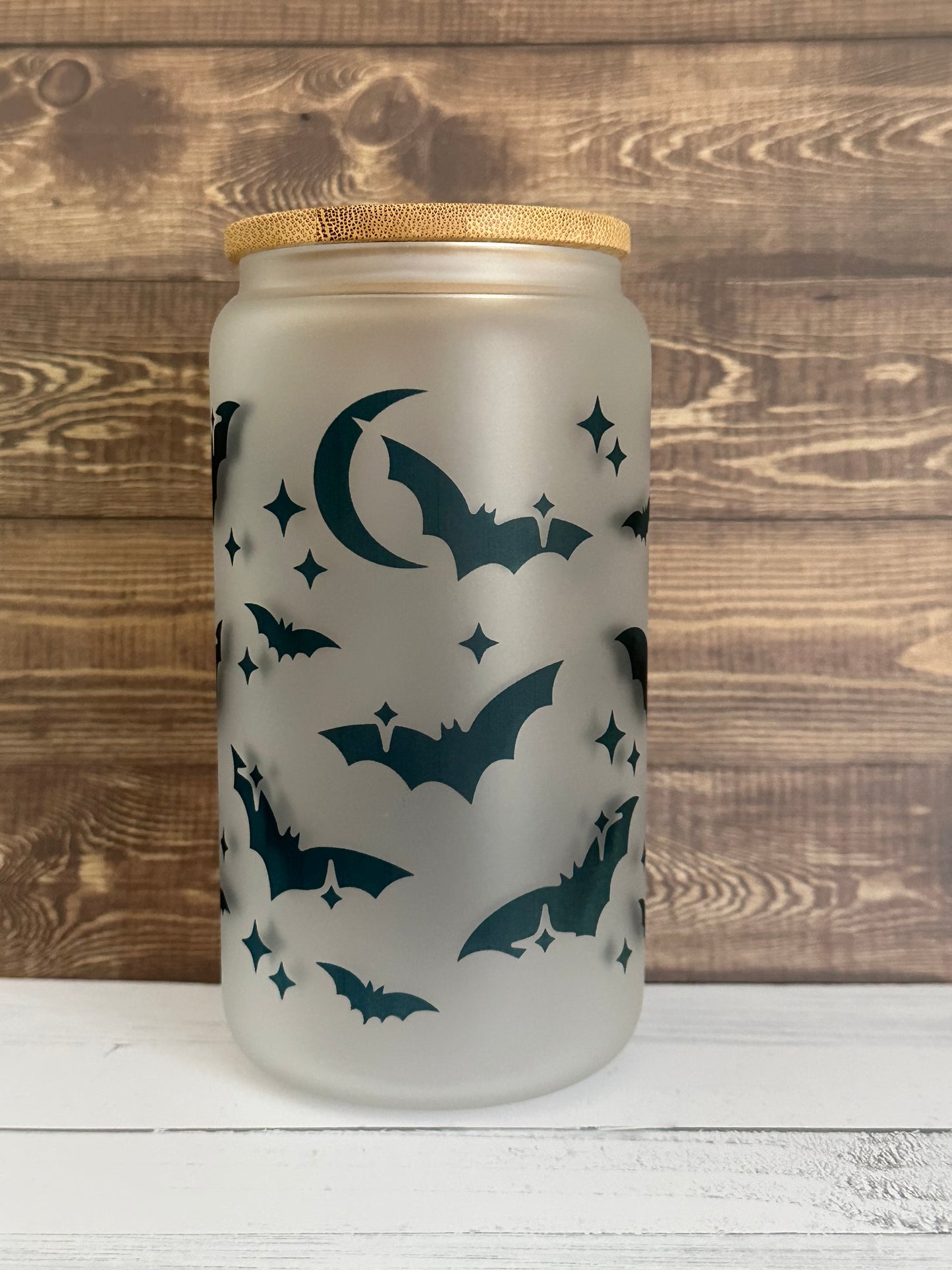 16 oz. It's Freaking Bats Glass Can Cup