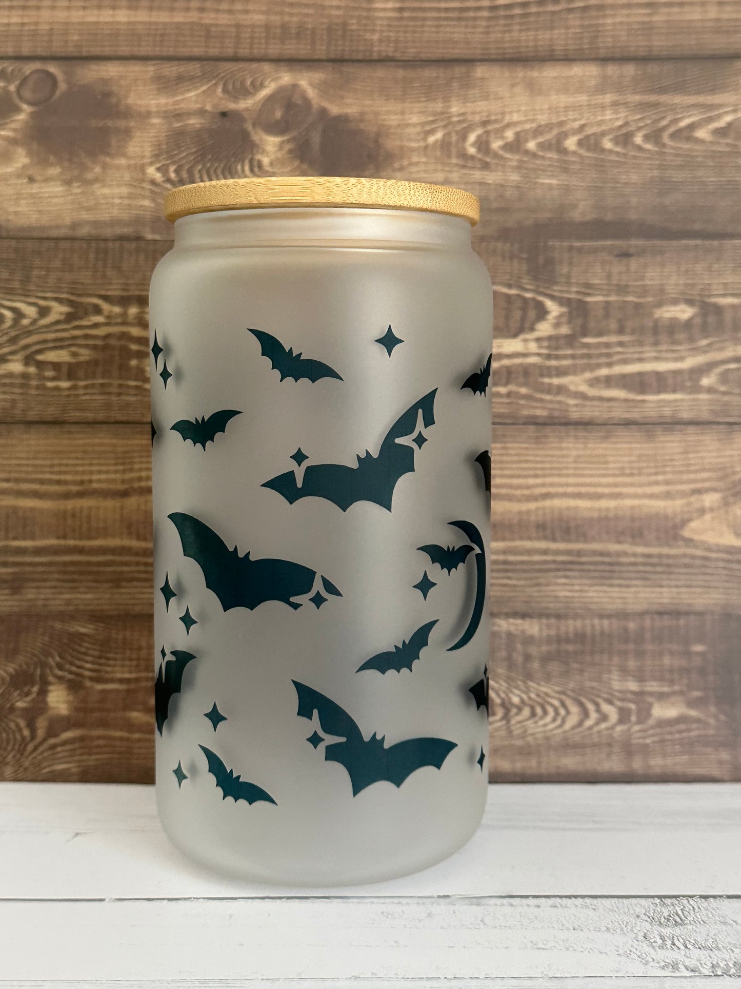 16 oz. It's Freaking Bats Glass Can Cup