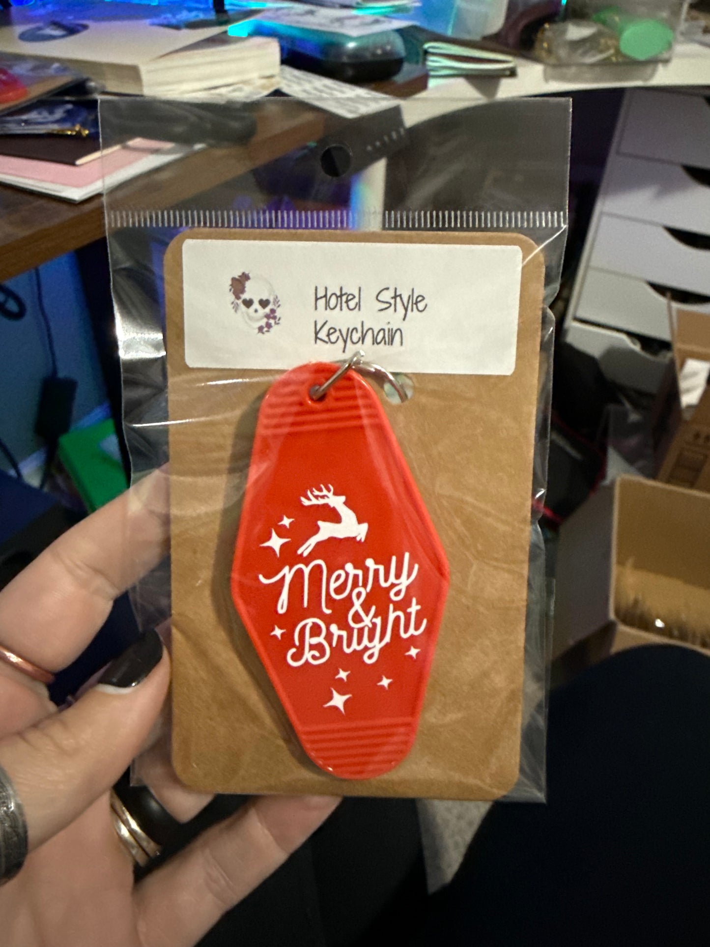 Merry & Bright Keychain