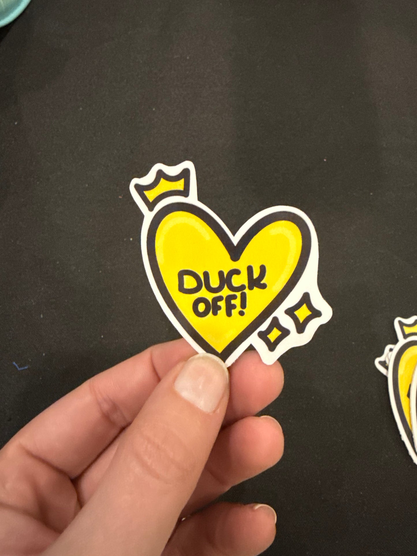 Duck Off Sticker