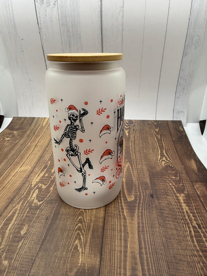 16 oz. Holiday Spirit Glass Can Cup